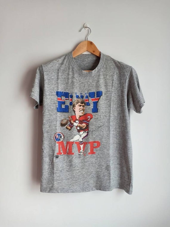 Vintage John Elway Denver Broncos caricature 80's