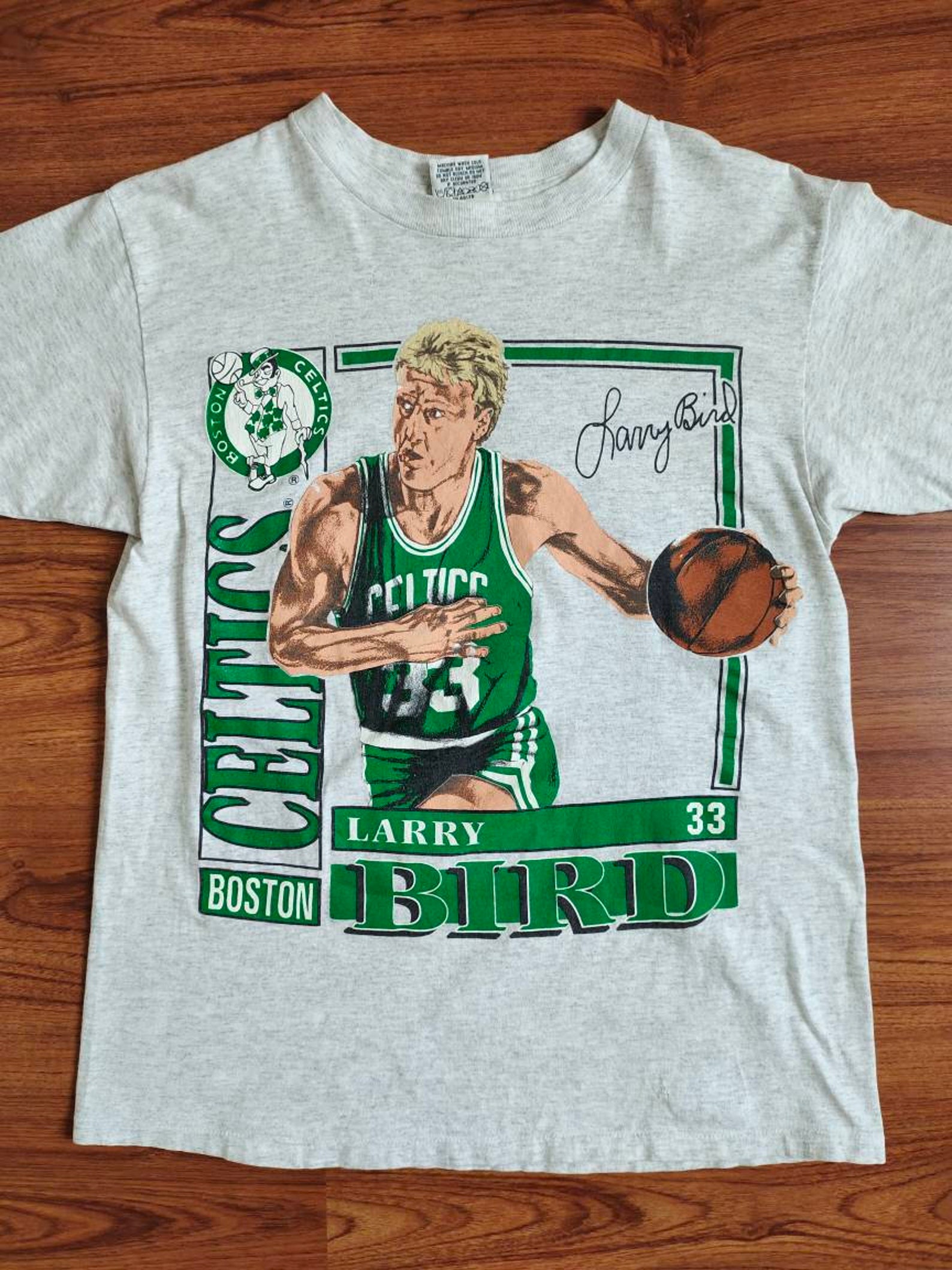 Vintage Larry Bird Caricature 90's 2side Tshirts Etsy