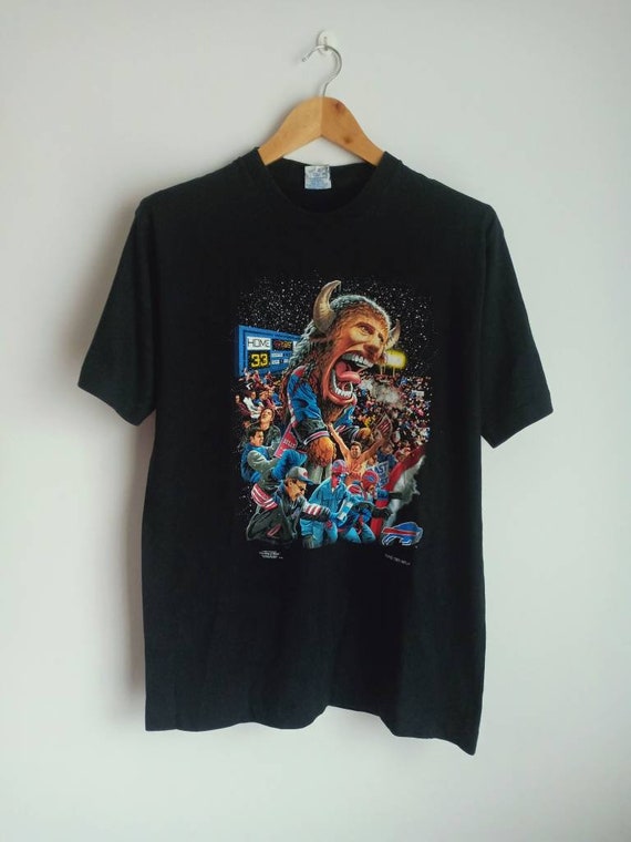 Vintage Buffalo Bills caricature 90's t-shirt NFL