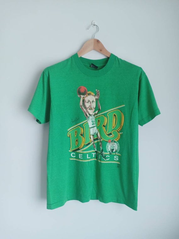 larry bird t shirt vintage