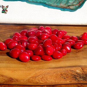 10 Baroque Shape Beads of Red Natural Coral 6 mm to 8 mm (&quot;0.23 to &quot;0.31) - Coral Origin Philippines - AAA Quality Coral for Creation