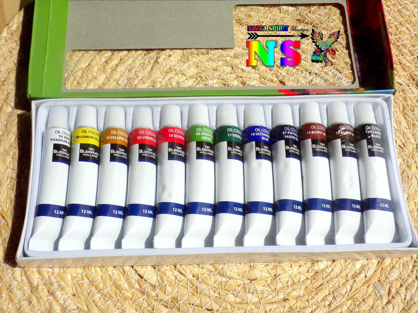 Box of 12 Tubes 12 Ml Professional Quality Oil Paint Oil Etsy