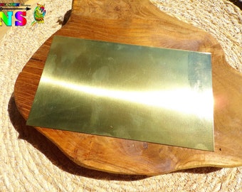 Annealed Brass Plate 17cm x 10cm ("6.69 x "3.93) - 0.5mm Thick Brass For Jewelry Making - Read Product Description