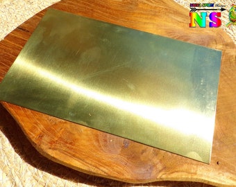 Annealed Brass Plate 17cm x 10cm ("6.69 x "3.93) - 1mm Thick Brass For Jewelry Making - Read Product Description