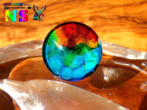 Resin Cab - Round Large, Kokopelli Resin Cab - Round Large, Kokopelli
