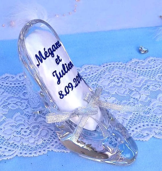 door wedding rings fairy tale Cinderella wedding glass shoe for cushion wedding rings