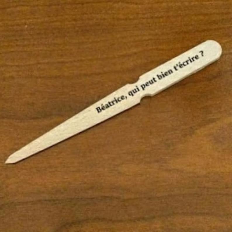 ouvre lettre personnalisé