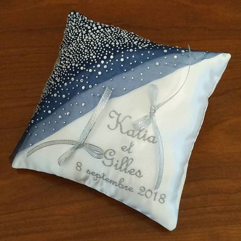 Set Cuscino E Cestino Matrimonio JYCRA - Bianco Forgiato Con Fiori, Stile Romantico - Foto 6