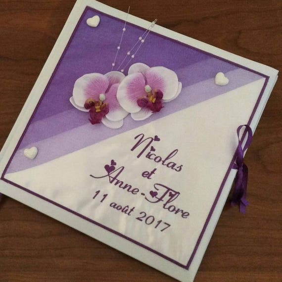 Livre D Or Mariage Personnalise Fleuri Print Your Love