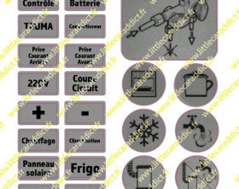 gas valve labels and VASP fuses