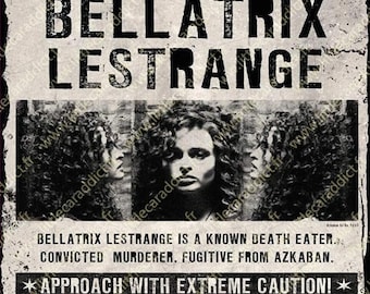 Bellatrix-Harry-potter A4 stickers