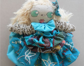 BABALINE BLONDINE 02 - 192 in fabrics and wool - OOAK