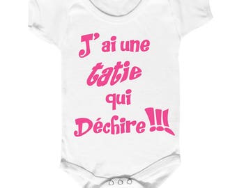 Body bébé personnalisé avec un message drôle ou tendre Body bébé personnalisé avec un message drôle ou tendre