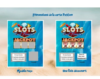Customizable scratch card, scratch games, special request, want you to be my godfather, gift scratch card, personalized message,
