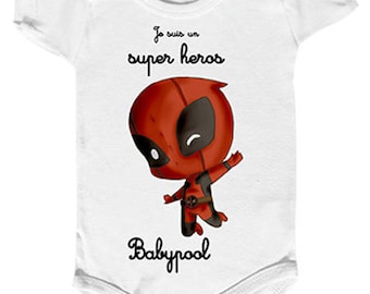 Bodysuit baby " babypool " for the future superhero