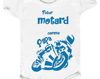 baby bodysuit future biker, custom body, biker baby clothing, biker dad,funny baby body, birth gift,body bb