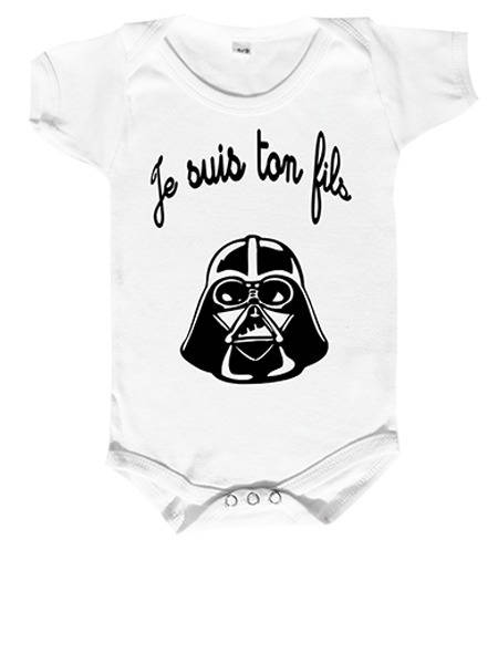 Body bébé garçon geek (Du 3 mois au 24 mois) - Gris foncé / 3 mois