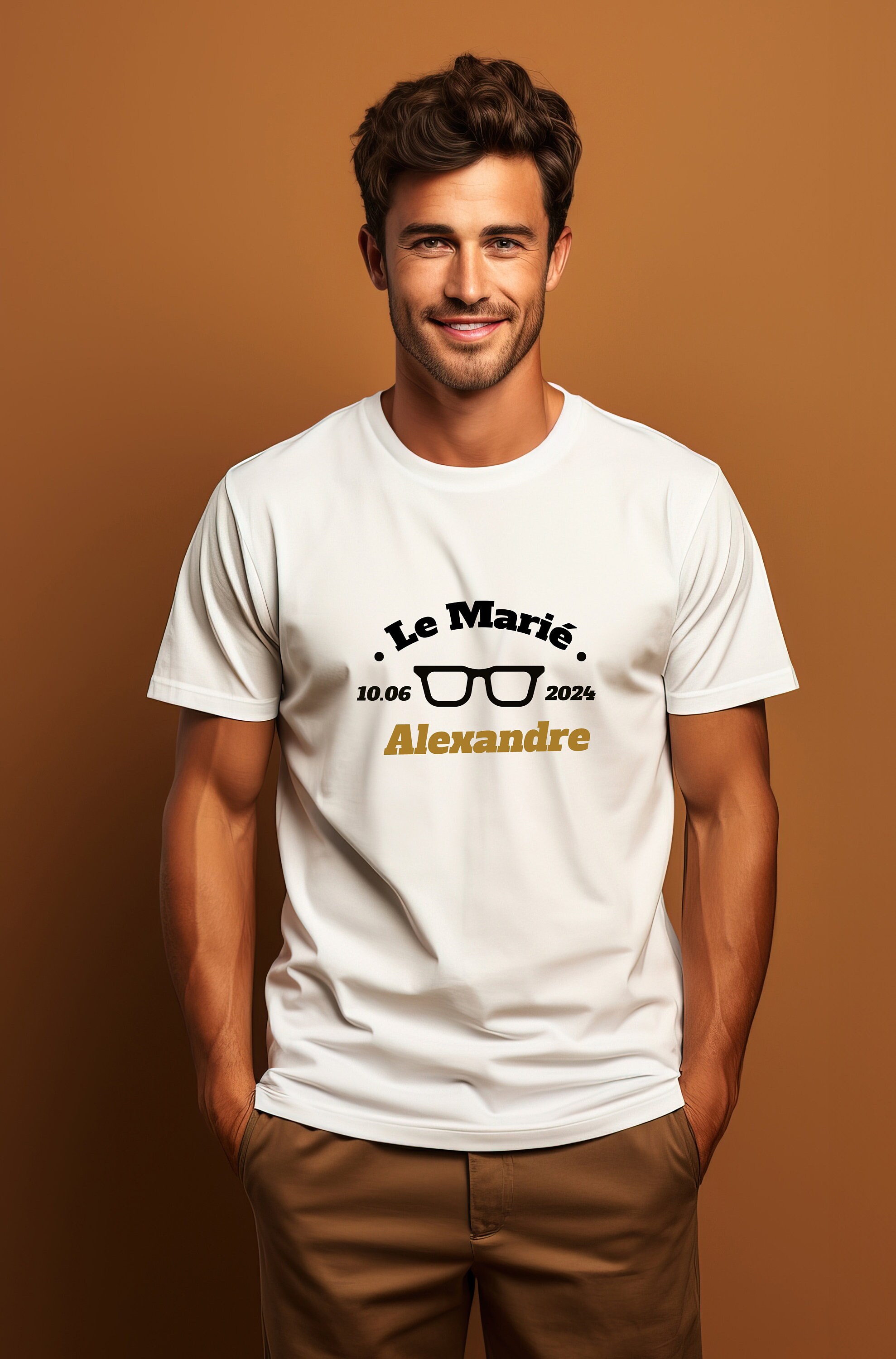 Discover EVG + Date + Prénom Enterrement De Vie De Garçon T-Shirt Personnalisé