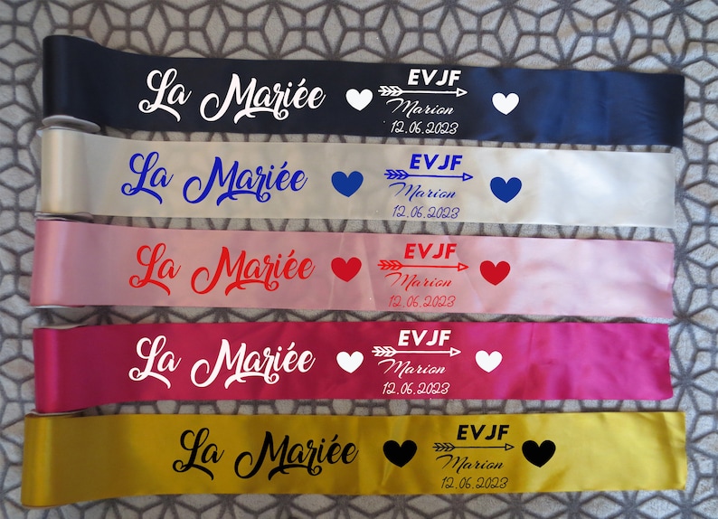 evjf scarves, several colored scarves, bachelorette party, wedding, party, gifts for evjf, bridal scarf image 3
