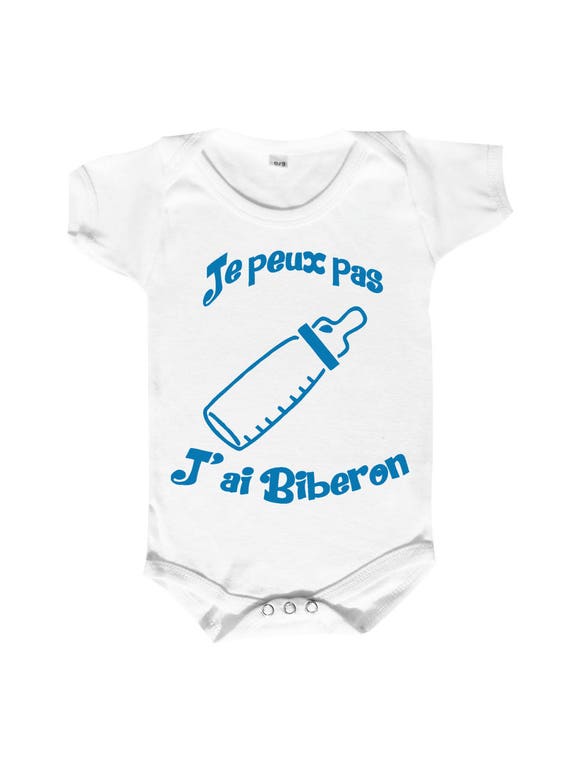 Body Bebe Humour Je Peux Pas J Ai Biberon Etsy