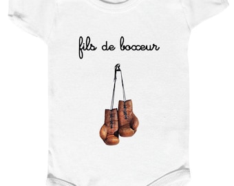 Body Bébé Bio Supporter Lens - "Je Suis Un Supporter De Lens Comme Papa" Manches Courtes