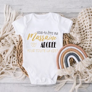 Baby body request for Godmother, Baptism "do you want to be my Adored GODMOTHER for all life"