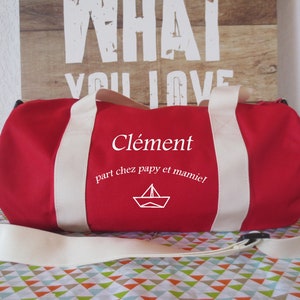 Children&#39;s sports bag with first name, travel bag, leisure center bag, duffel bag/changing bag, weekend bag/family/friends outing, birthday gift