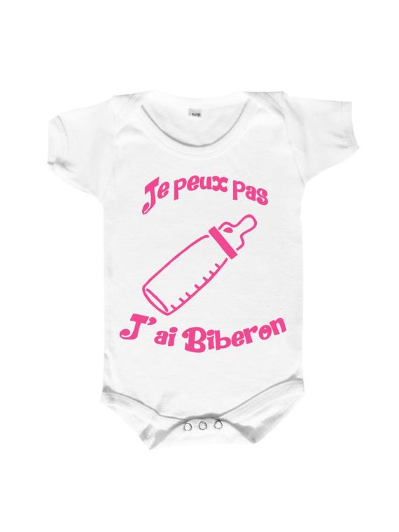 Body de bebe humoristico No puedo tengo biberon Etsy Mexico