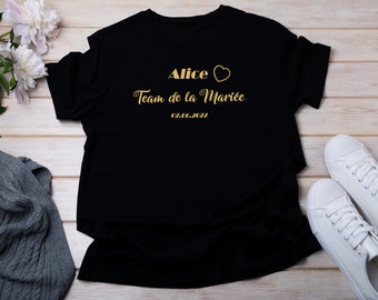 EVJF t-shirt, bachelorette party t-shirt, bride's team t-shirt, team bride t-shirt, wedding t-shirt,
