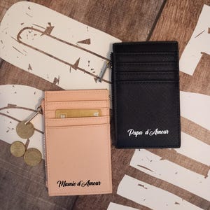 Kartenetui aus Kunstleder zum Personalisieren für alle Gelegenheiten, als Geschenk für sich selbst, für Weihnachtsfeiern, Geburtstagsgeschenke