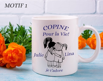 Birthday mug, girlfriend mug, personalized mug with first name, birthday gift, Christmas gift, colleague gift, girlfriend cup
