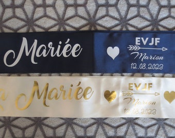 écharpes evjf, écharpes plusieurs couleurs, enterrement de vie de jeune fille, mariage, fête, cadeaux pour EVJF, écharpe mariée