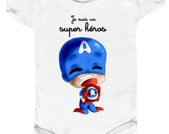 body baby superhero Captainbaby