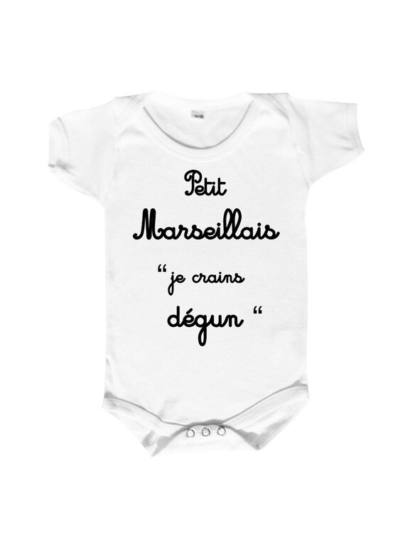 Body Bebe Humour Pour Les Petits Marseillais Je Crains Etsy