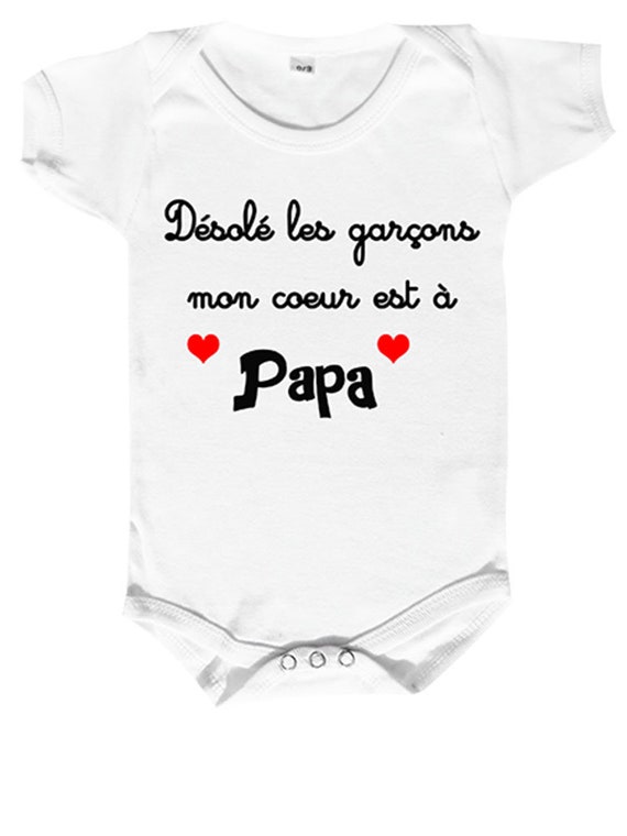 body bébé message papa