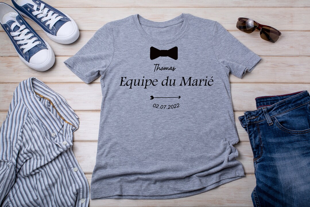 T-Shirt Drôle 'Bientôt Marié' Pour EVG - Enterrement Vie De Garçon - Coton Décontracté