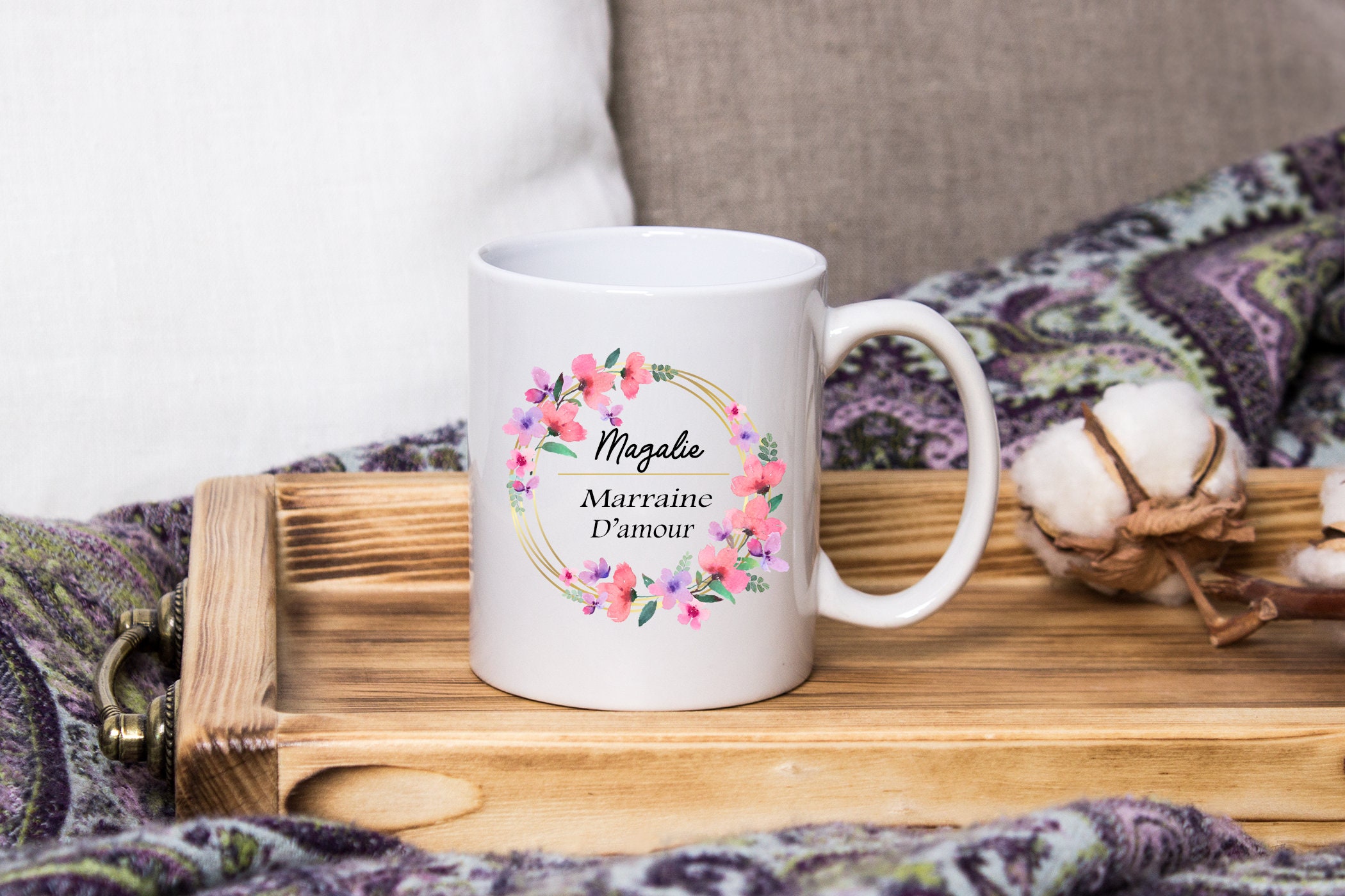 Annonce marraine  Idée cadeau mug douce et belle marraine