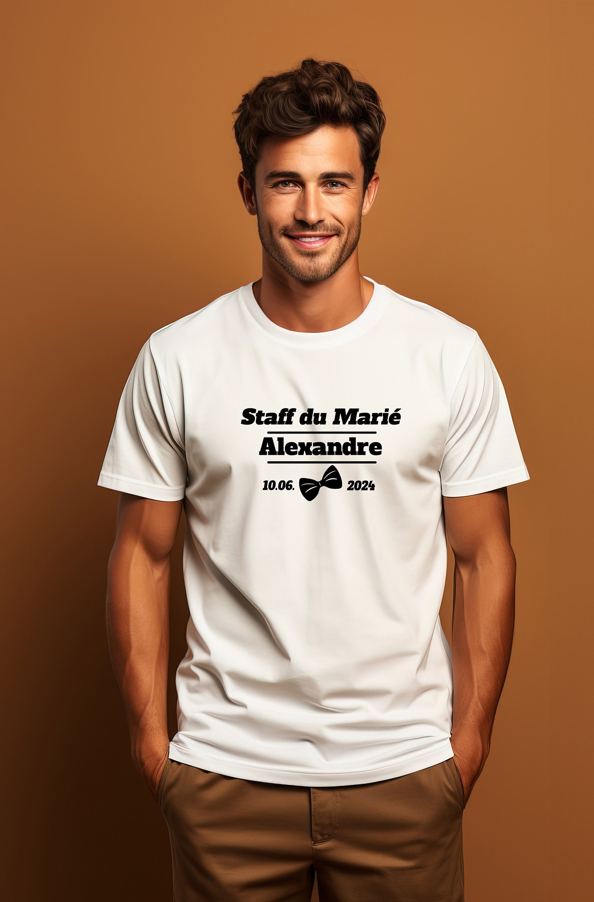 Discover EVG + Date + Prénom Enterrement De Vie De Garçon T-Shirt Personnalisé