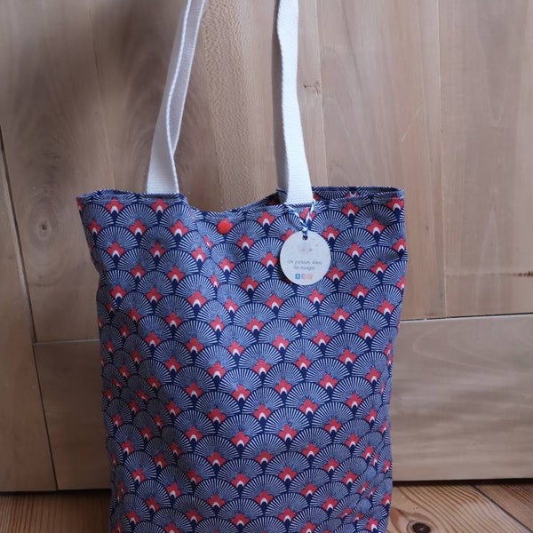 Sac Tote Bag Paon , sac à main, sac Tissu, bachette de coton