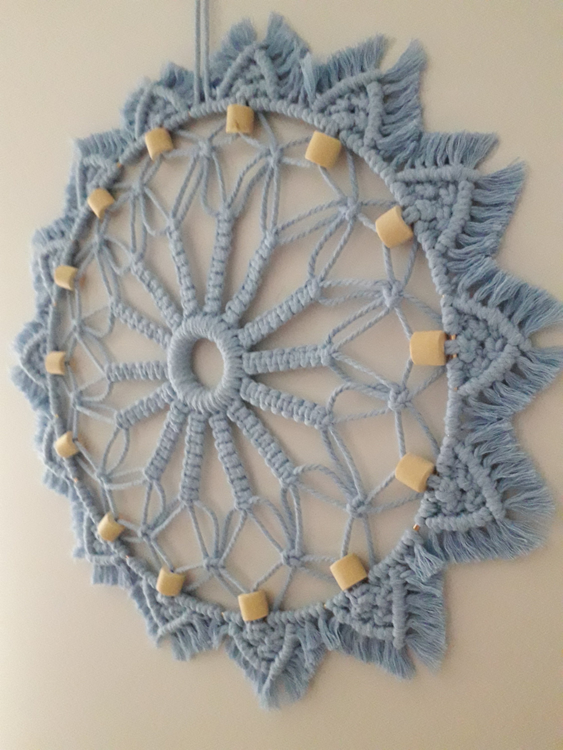 Macramé Mandala , Decoration Murale Boho