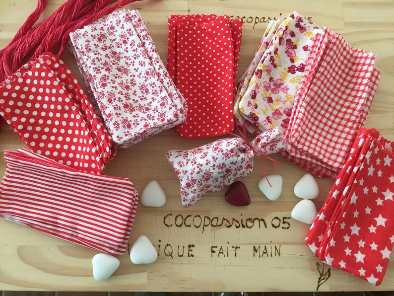Download Lot de 7 sachet en tissu sachet de dragée communion | Etsy