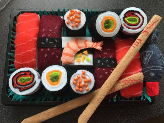 Sushi En Feutrine Décoration De Sushiboite Etsy