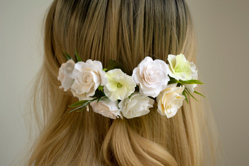 Flower bridal comb AMBRE bridal headpiece