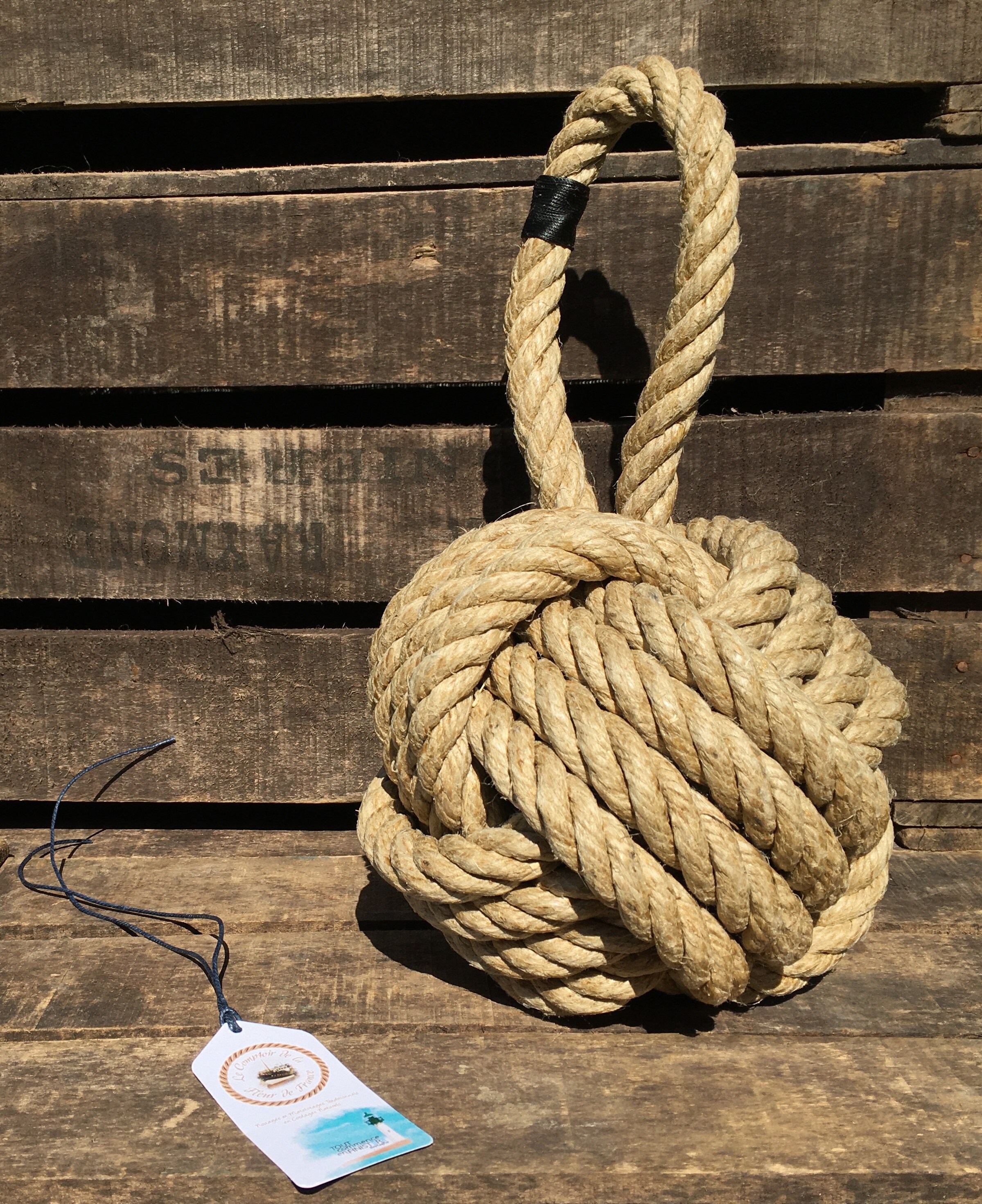 Cale Portes - Bloque Stop Pommes de Touline Décoration Marine