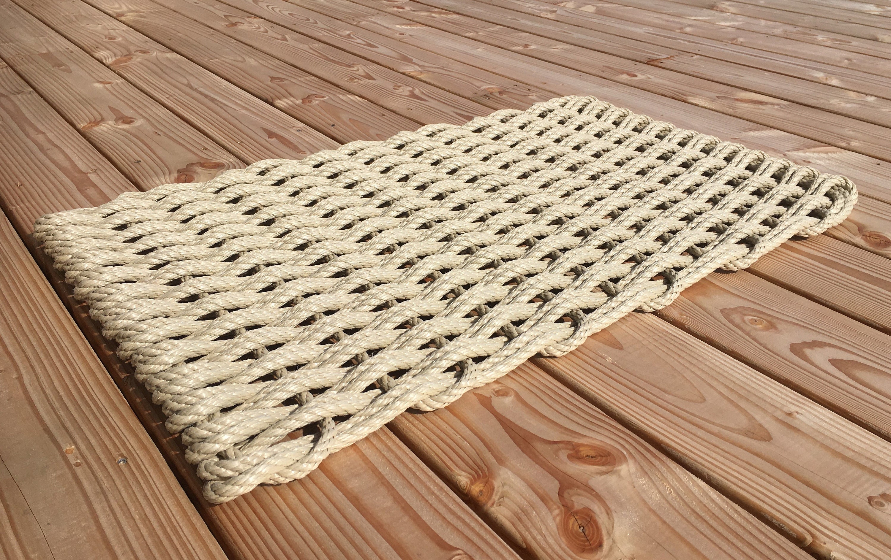 Paillasson Sable en Corde - Maison Extérieur Doormat Tapis