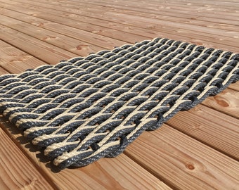 Paillasson Sable Noir en Corde - Maison - Extérieur - Doormat - Tapis