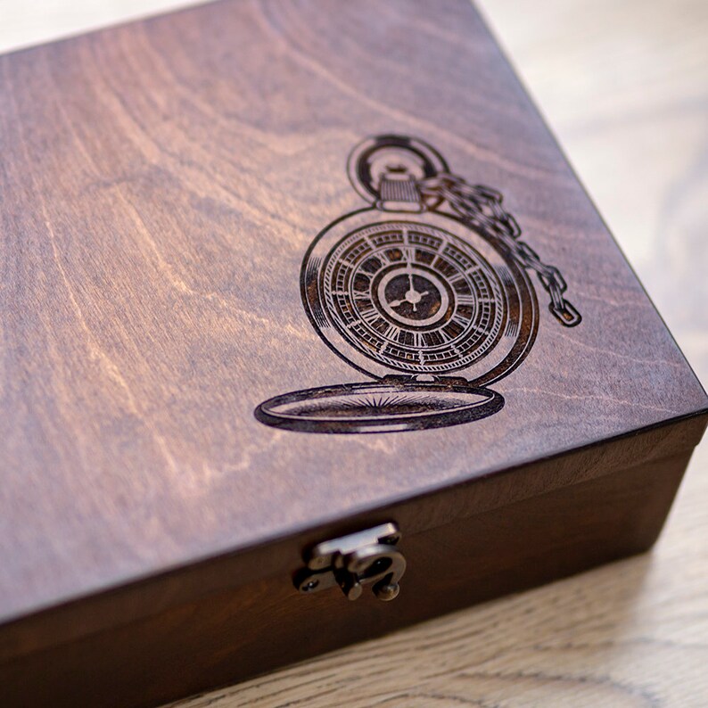 Engraved Wood Watch Box Hetch DS9 for Men Wooden Watch Box for Etsy India