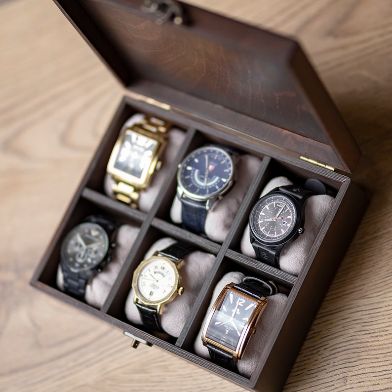 Wooden Watch Box Hetch Rosewood Wood Watch Case Wooden Watch Etsy UK