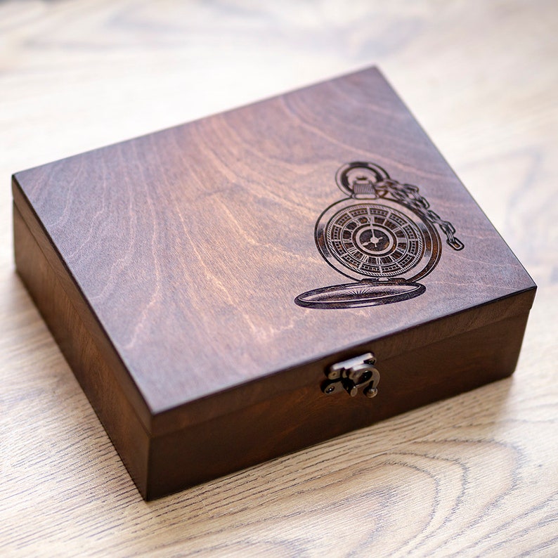 Engraved Wood Watch Box Hetch DS9 for Men Wooden Watch Box for Etsy India