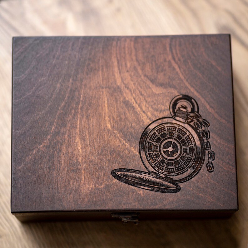 Engraved Wood Watch Box Hetch DS9 for Men Wooden Watch Box for Etsy India
